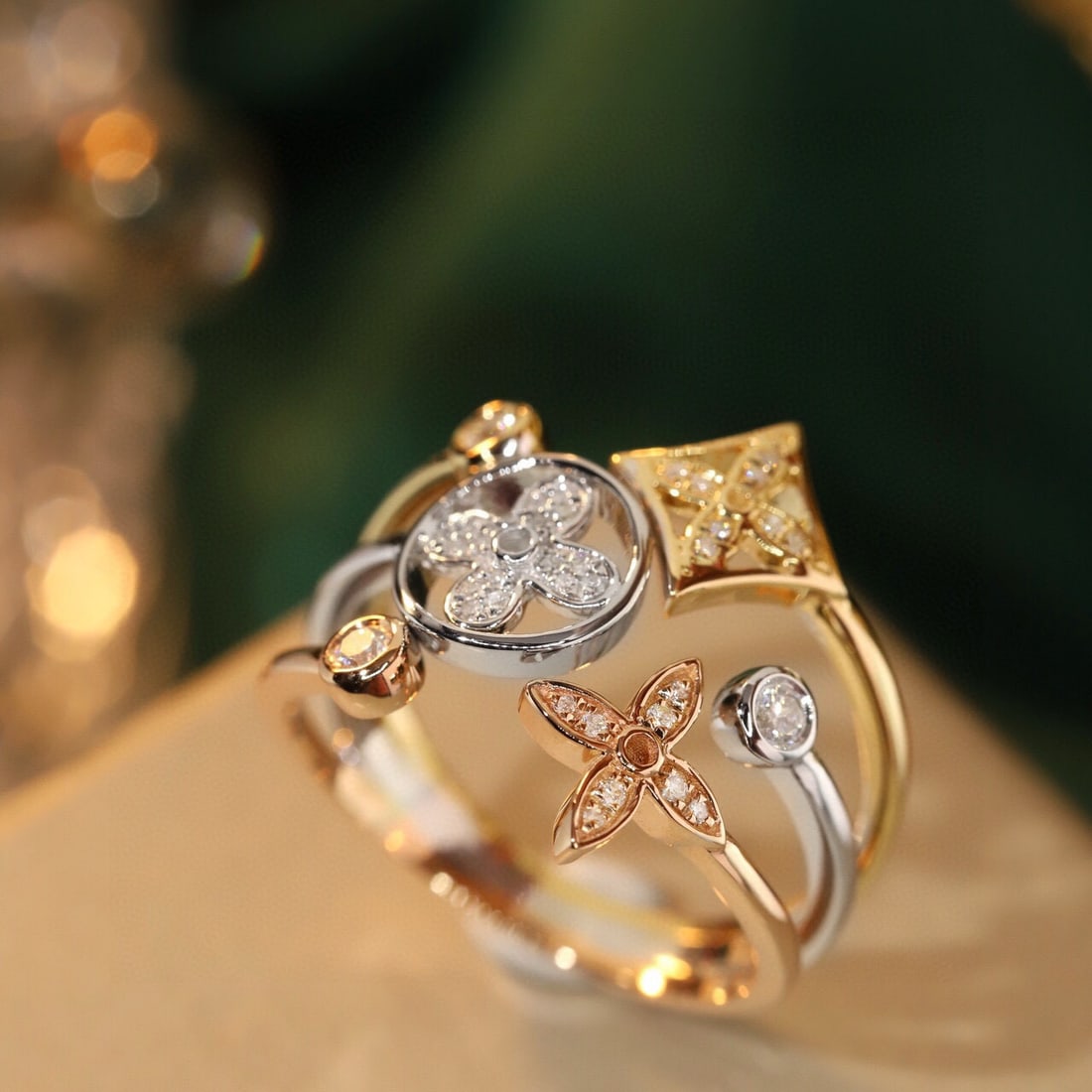 14k Gold 0.20 Ct Natural H Diamond Ring - 3
