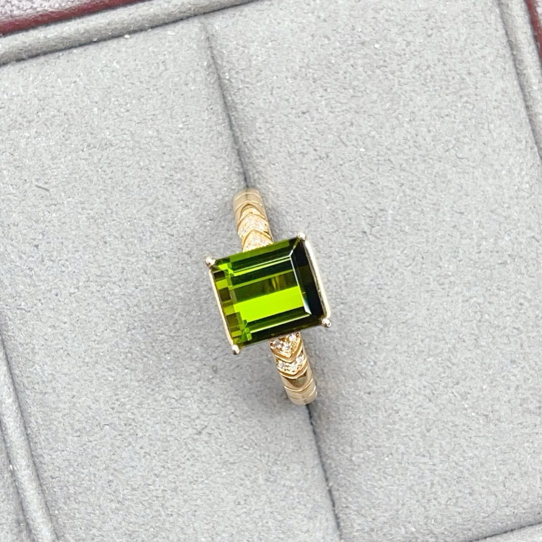 14k Gold 2.73 Ctw Natural Tourmaline & Diamond Ring - 2
