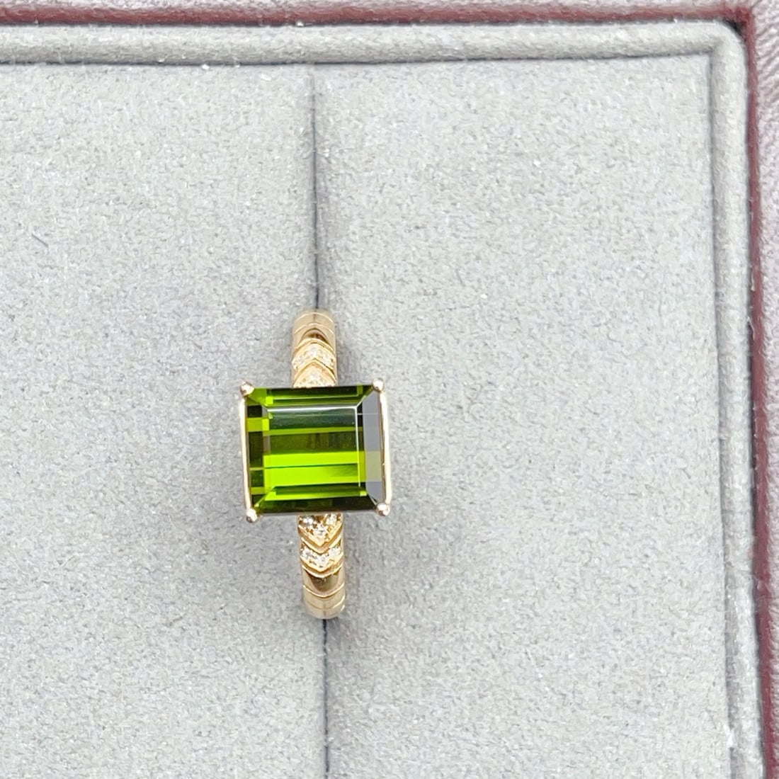14k Gold 2.73 Ctw Natural Tourmaline & Diamond Ring - 3