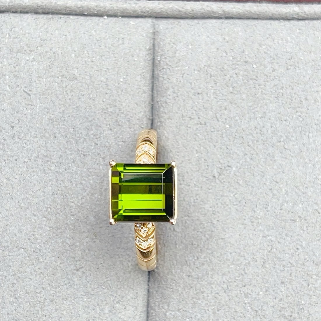 14k Gold 2.73 Ctw Natural Tourmaline & Diamond Ring - 5