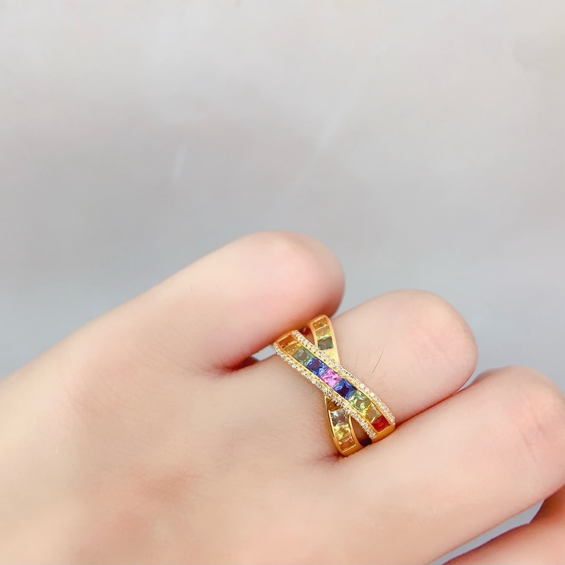 14k Gold 1.8 Ct Natural Sapphire & Diamond Ring - 6