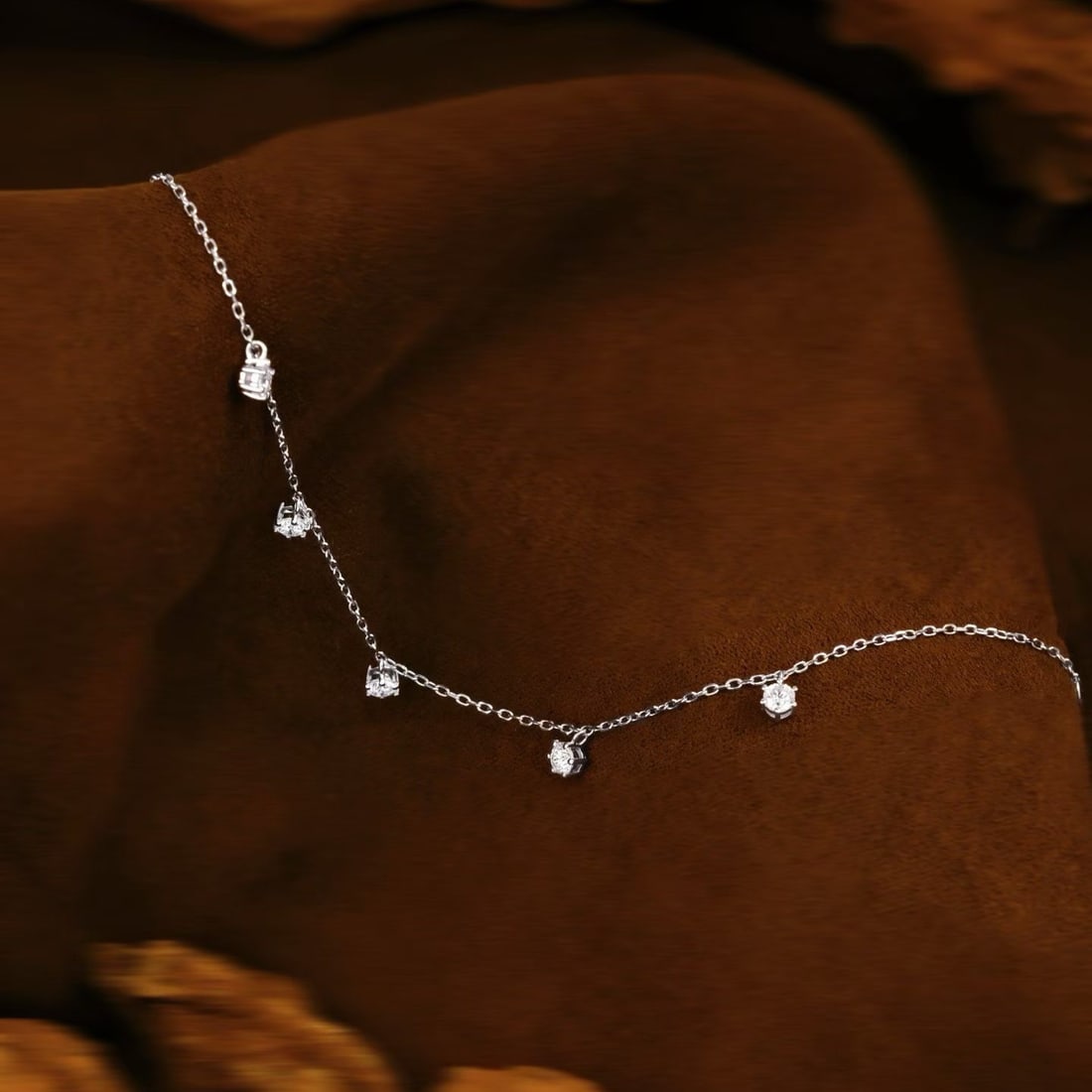 14k Gold 0.4 Ct Natural H Diamond Bracelet - 2