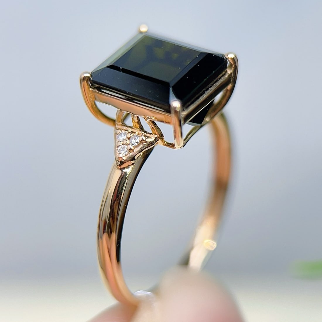 14k Gold 4.08 Ctw Natural Tourmaline & Diamond Ring - 5
