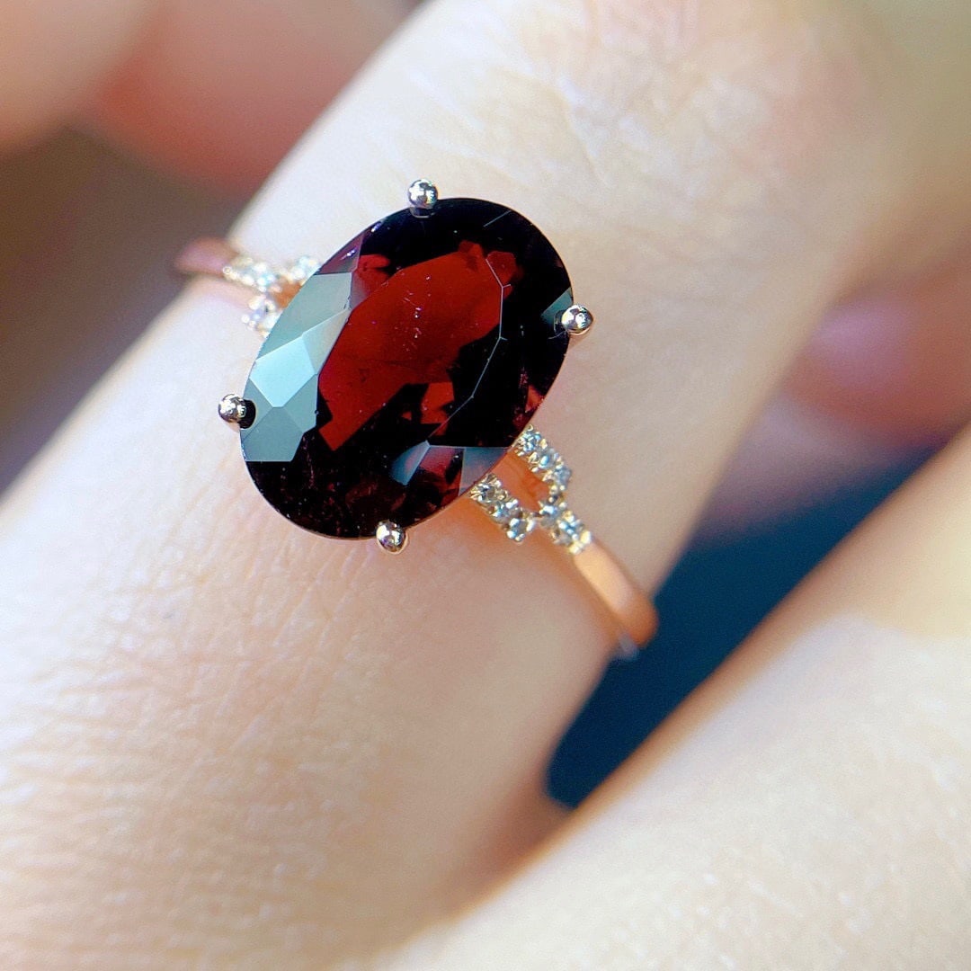 14k Gold 2.55 Ct Natural Tourmaline & Diamond Ring - 3