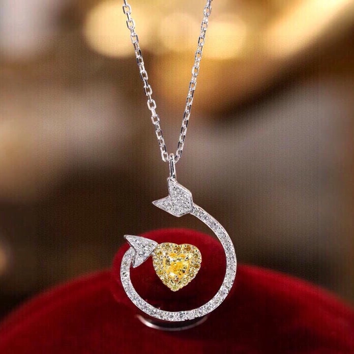 14k Gold 0.5 Ct Natural Color Diamond Necklace: Ref:231186367 // gold content:14k gold // main gemstone:diamond // shape:multiple // carat weight:0. 5ct // clarity grade:vs-si // color:color // treatment:natural // Condition: New Low Estimate: