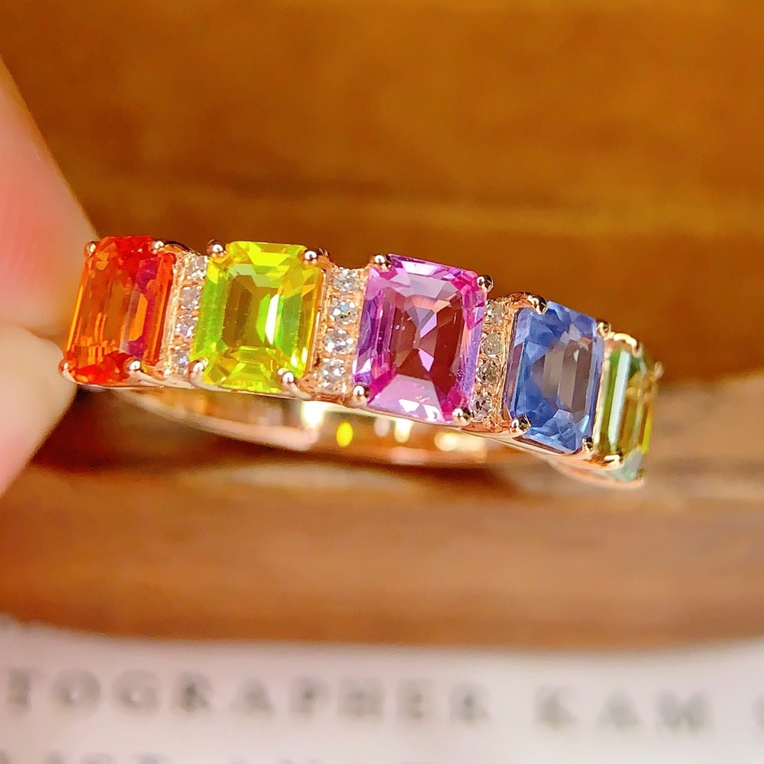 14k Gold 2.7 Ct Natural Sapphire & Diamond Ring - 2