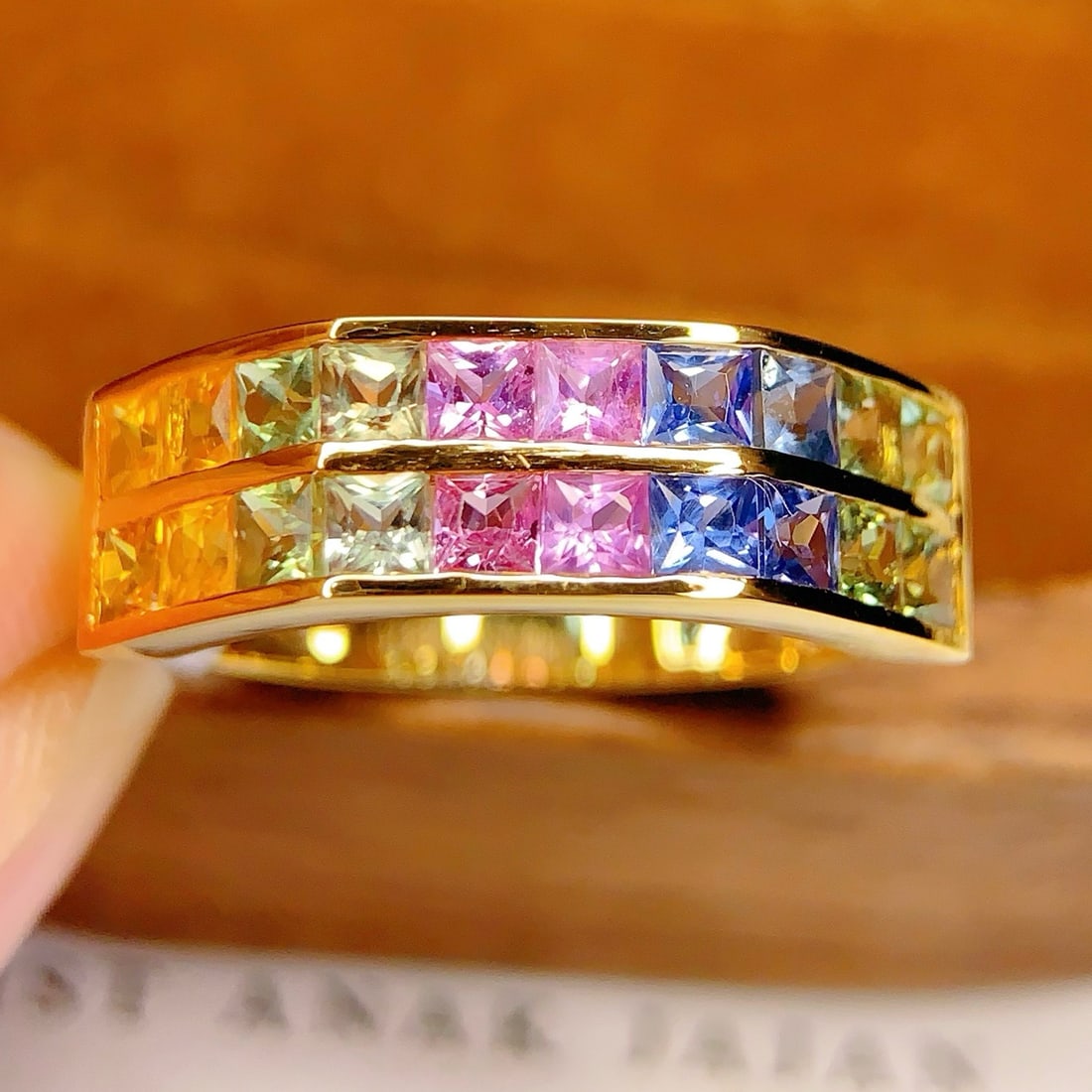 14k Gold 2 Ct Natural Sapphire Ring - 3