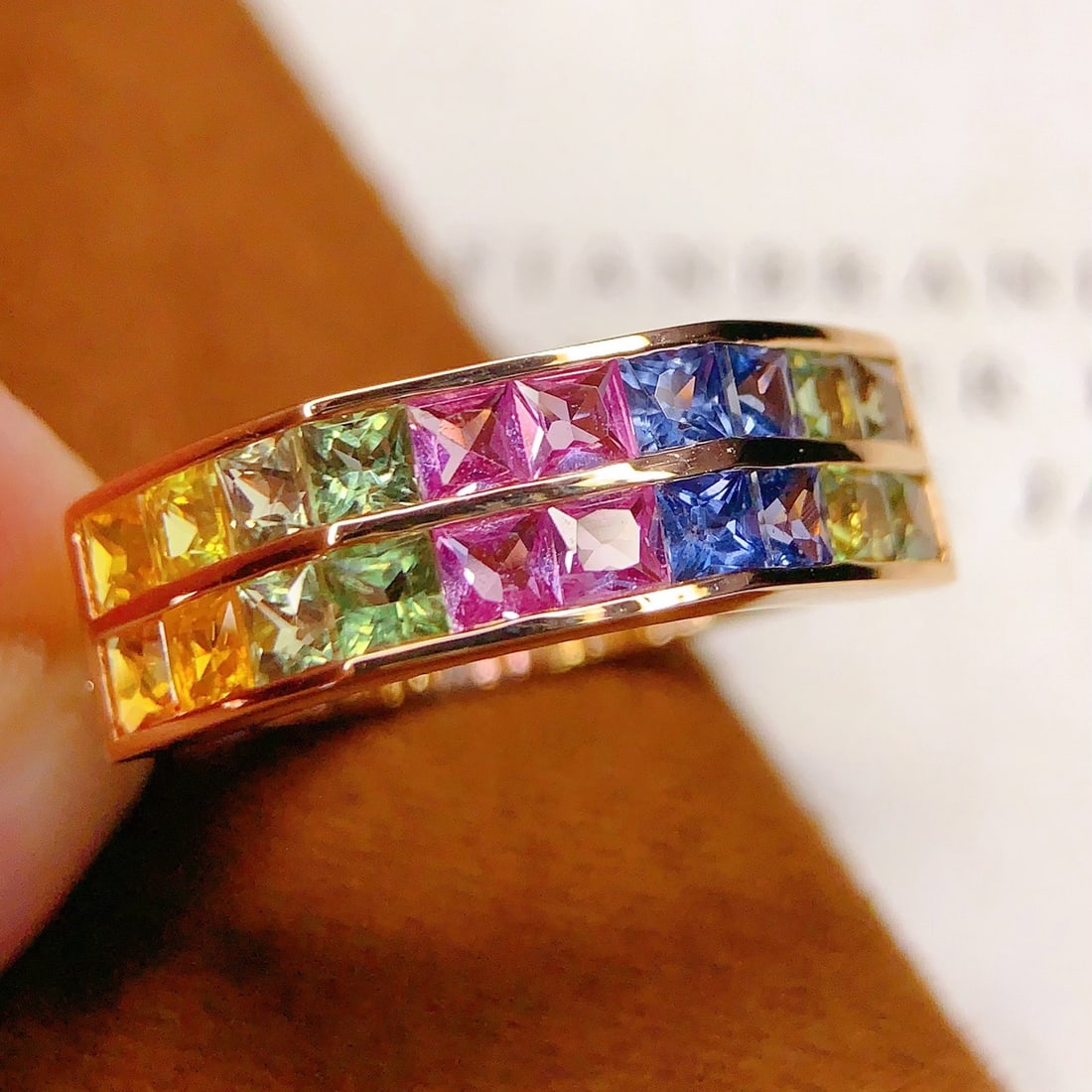 14k Gold 2 Ct Natural Sapphire Ring - 2