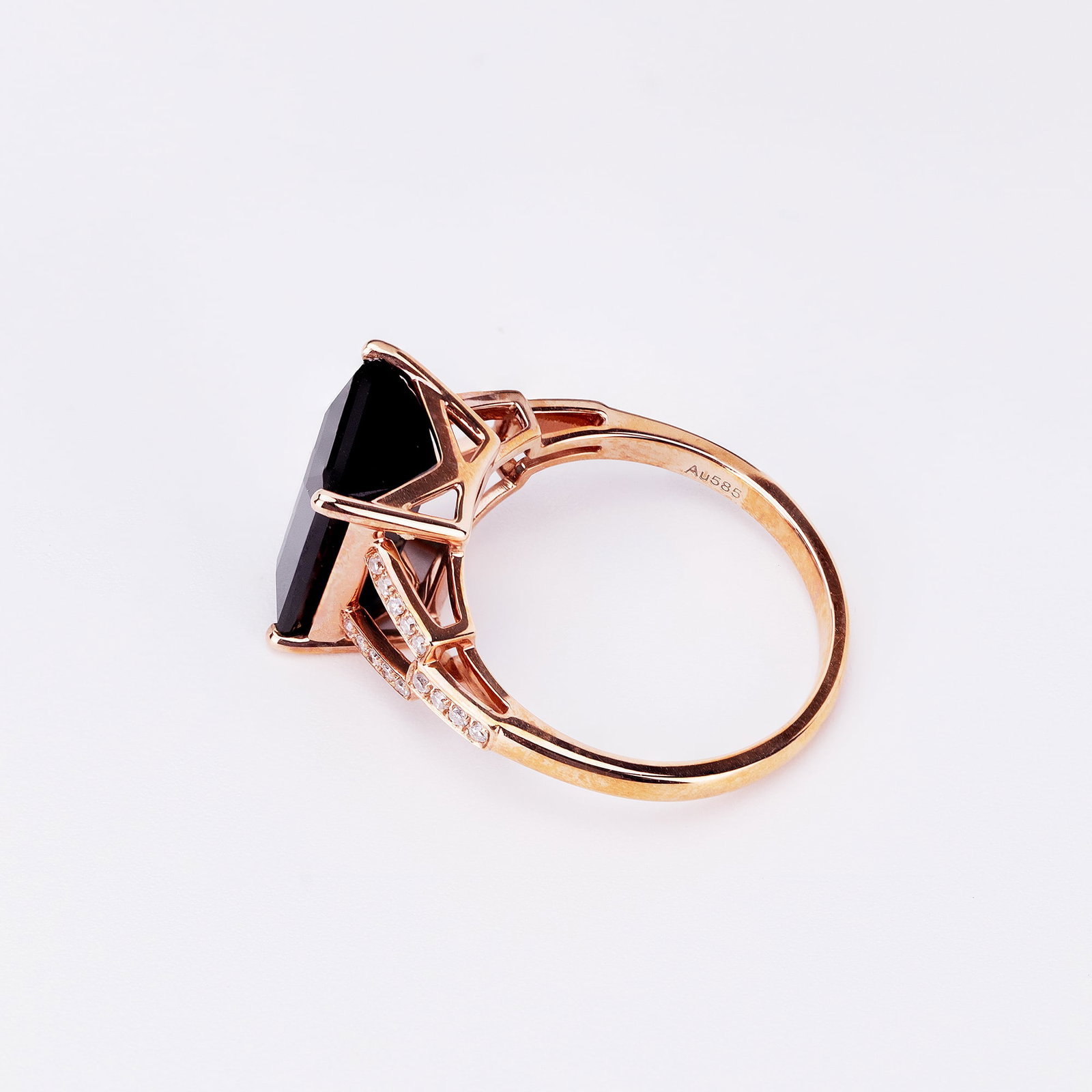 14k Gold 5.92 Ctw Natural Tourmaline & Diamond Ring - 3