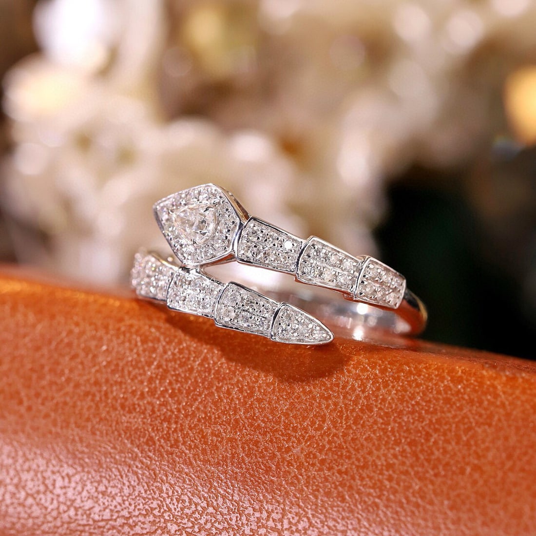 14k Gold 0.40 Ctw Natural H Diamond Ring - 2