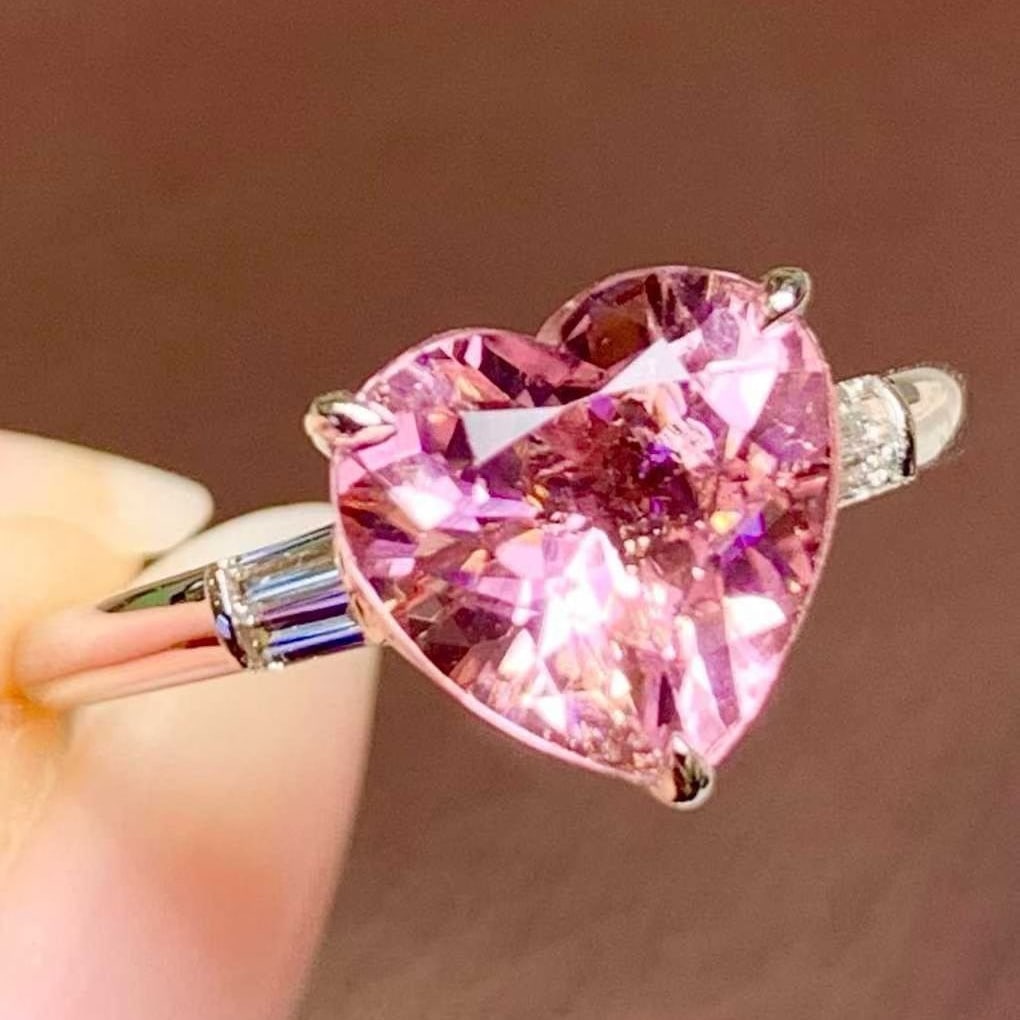 14k Gold 2.1 Ct Natural Tourmaline & Diamond Ring - 4