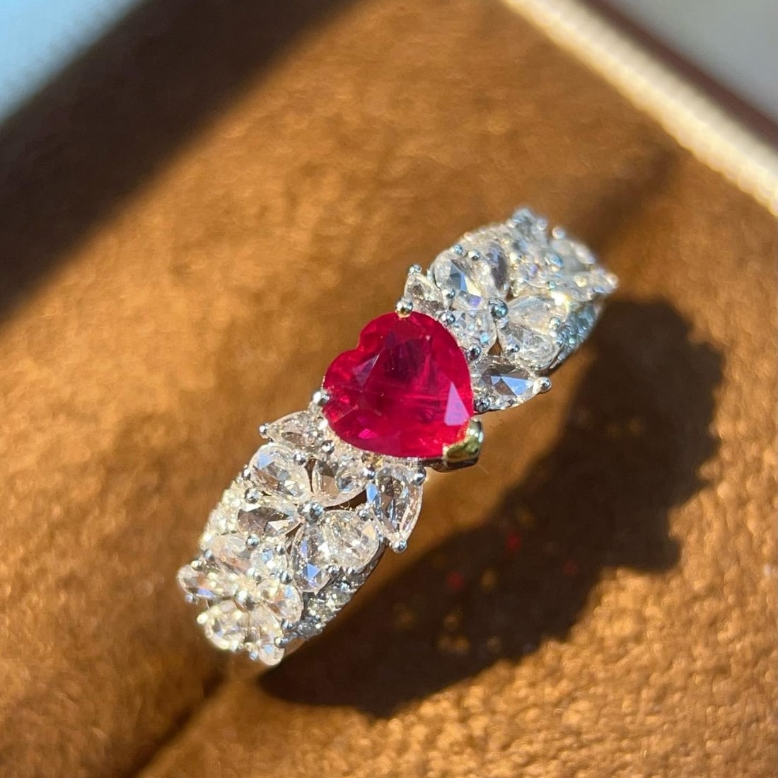 14k Gold 1.14 Ctw Natural Ruby & Diamond Ring - 2