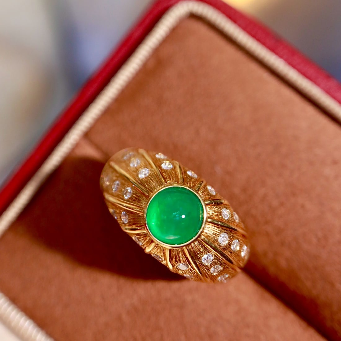 14k Gold 1.84 Ctw Natural Emerald & Diamond Ring - 3