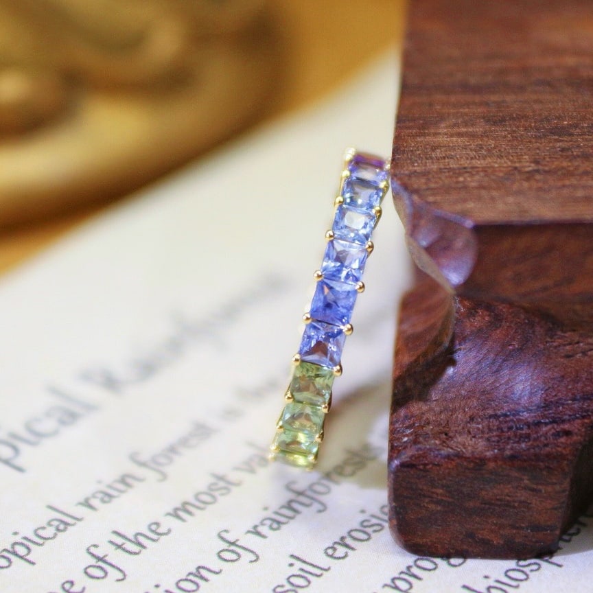 14k Gold 2.82 Ct Natural Sapphire Ring - 2