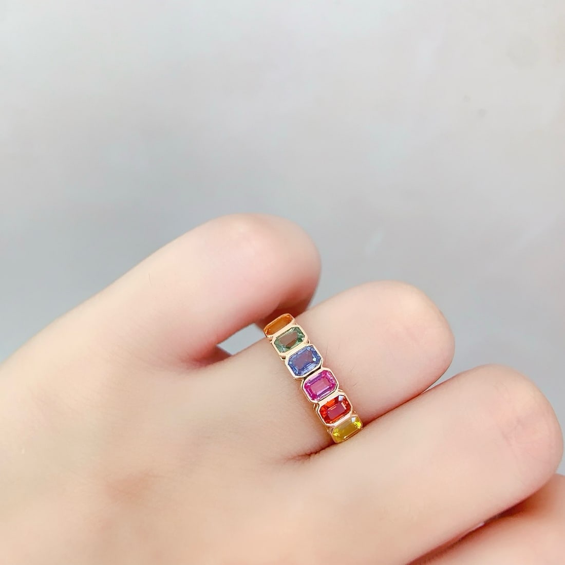 14k Gold 1.7 Ct Natural Sapphire Ring - 4