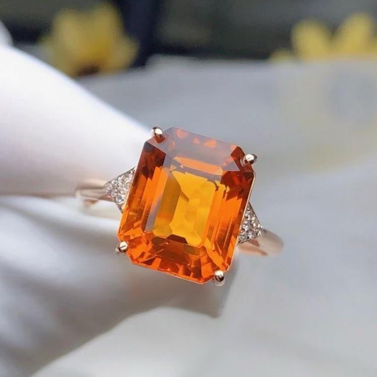 14k Gold 4.80 Ct Natural Citrine & Diamond Ring: Ref:231188071 // gold content:14k gold // ring size:7. 25us // // main gemstone:citrine // shape:octagonal // carat weight:4. 80ct // color:yellow // treatment:natural // // adjacent gemstone 2 :