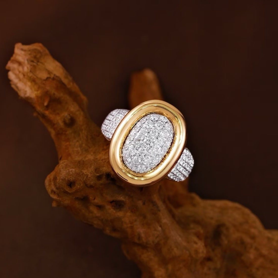 14k Gold 1.2 Ct Natural H Diamond Ring - 4