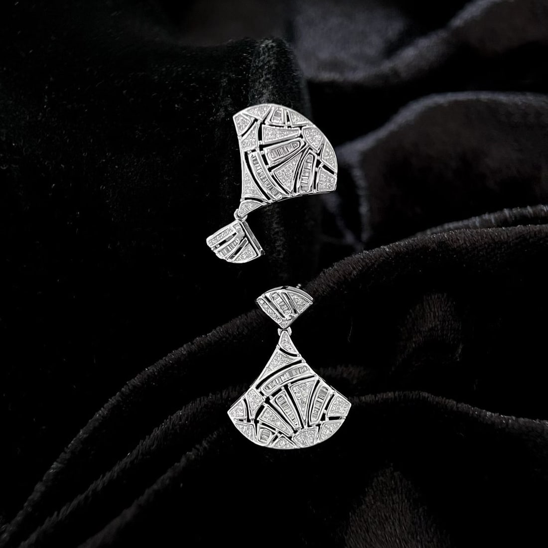 14k Gold 0.8 Ct Natural H Diamond Earrings - 2