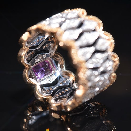 14k Gold 1.13 Ctw Natural Sapphire & Diamond Ring - 5