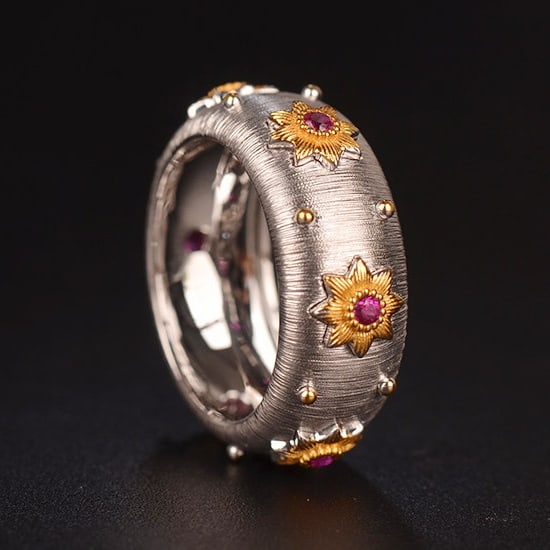 14k Gold 0.27 Ct Natural Ruby Ring - 2