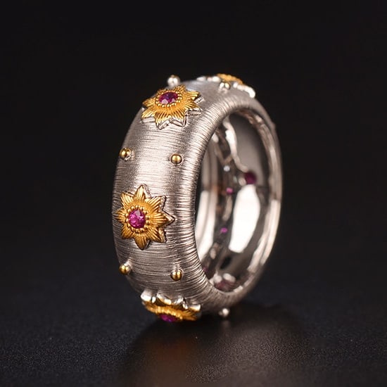 14k Gold 0.27 Ct Natural Ruby Ring - 3
