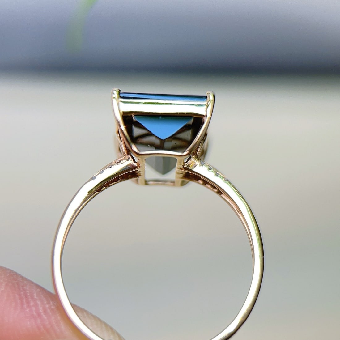 14k Gold 4.30 Ctw Natural Tourmaline & Diamond Ring - 3