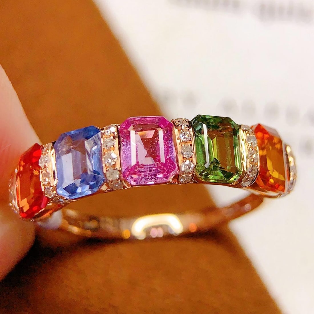 14k Gold 2.75 Ct Natural Sapphire & Diamond Ring: Ref:231188173 // gold content:14k gold // ring size:7. 25us // // main gemstone:sapphire // shape:octagonal // carat weight:2. 75ct // color:color // treatment:natural // // adjacent gemstone 2 :