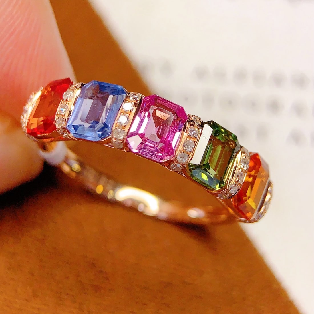 14k Gold 2.75 Ct Natural Sapphire & Diamond Ring - 3
