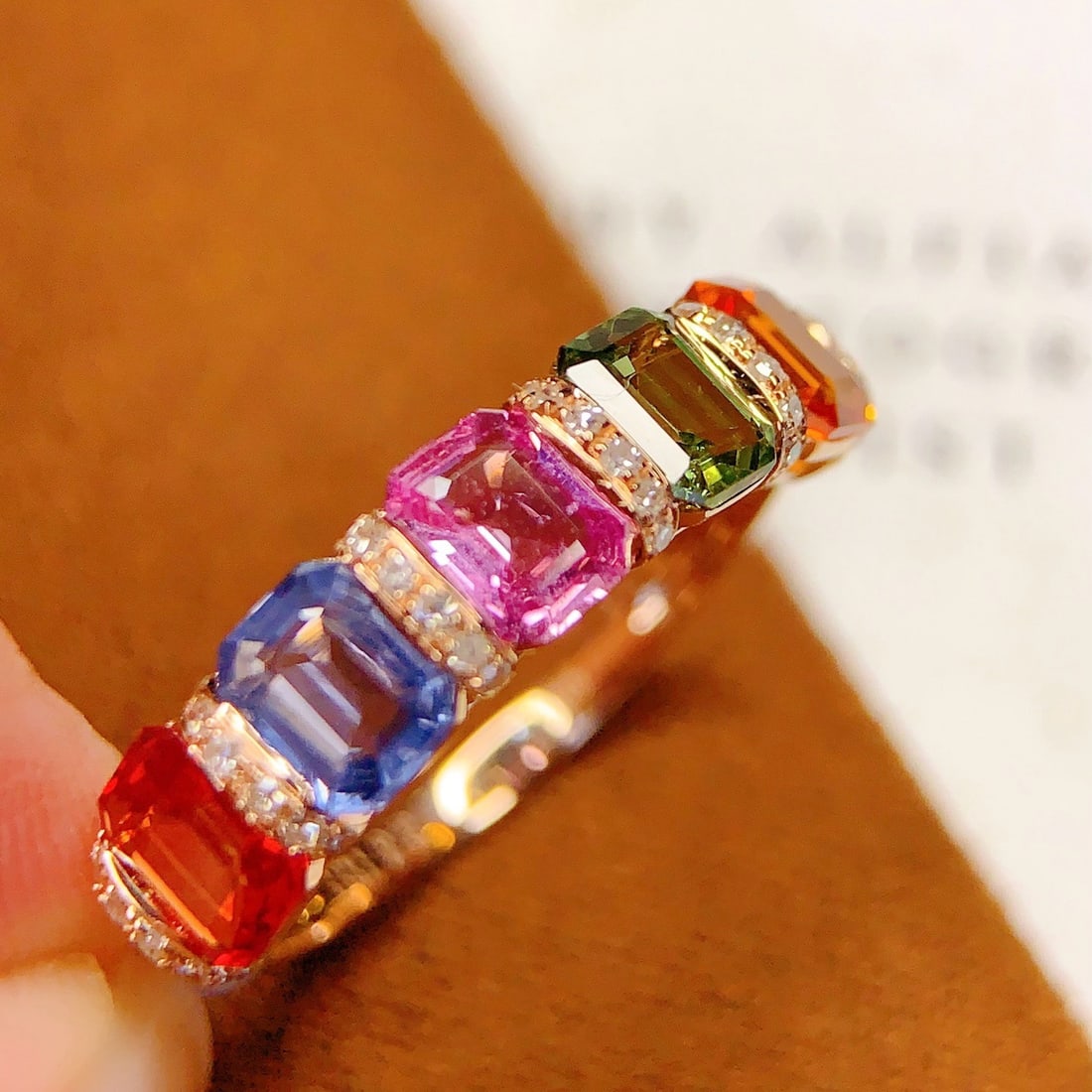 14k Gold 2.75 Ct Natural Sapphire & Diamond Ring - 5