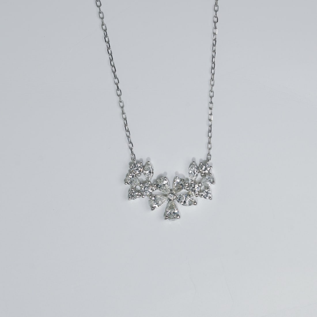 14k Gold 0.75 Ct Natural H Diamond Necklace - 3