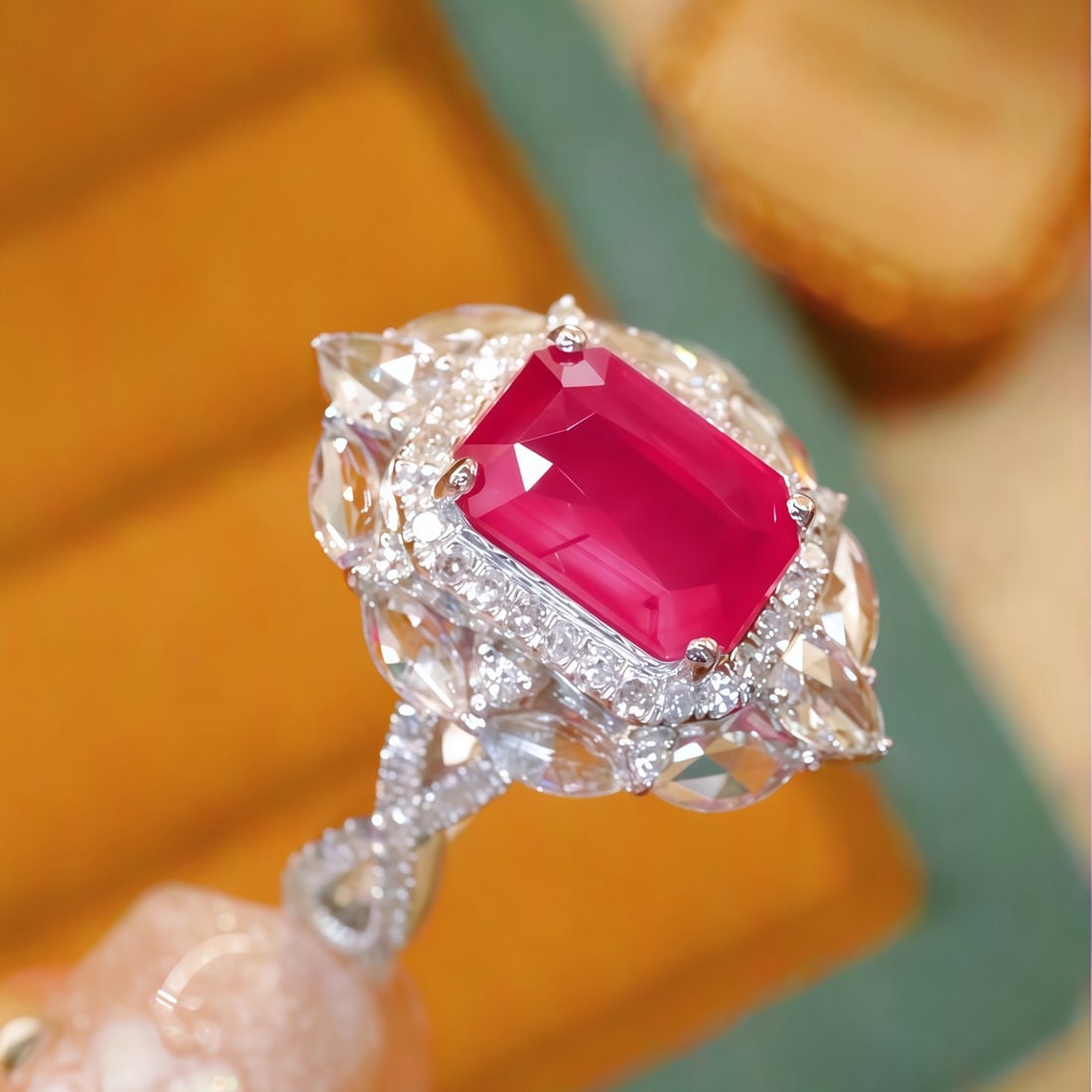 14k Gold 2.16 Ctw Natural Ruby & Diamond Ring - 2