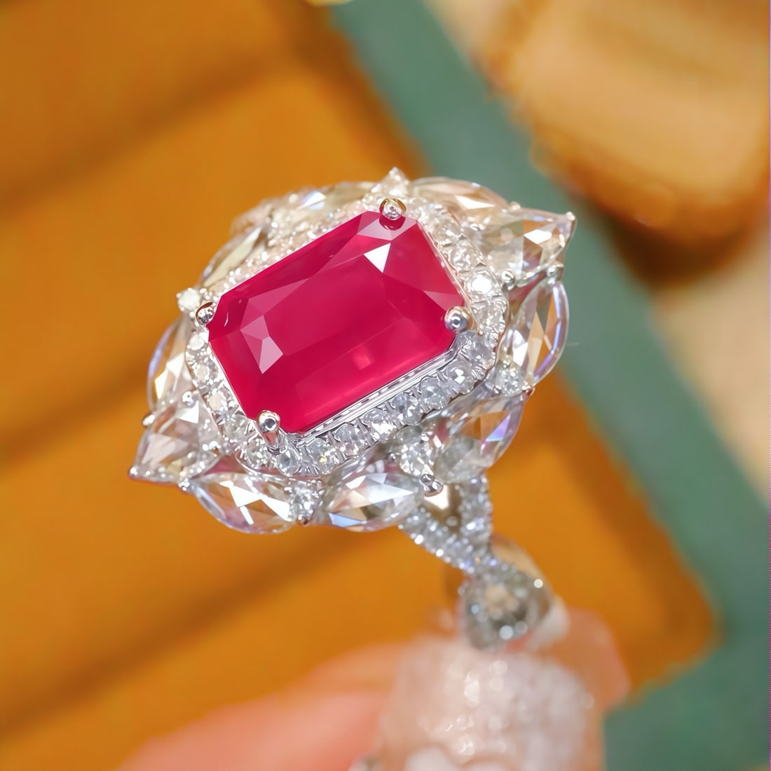 14k Gold 2.16 Ctw Natural Ruby & Diamond Ring - 3