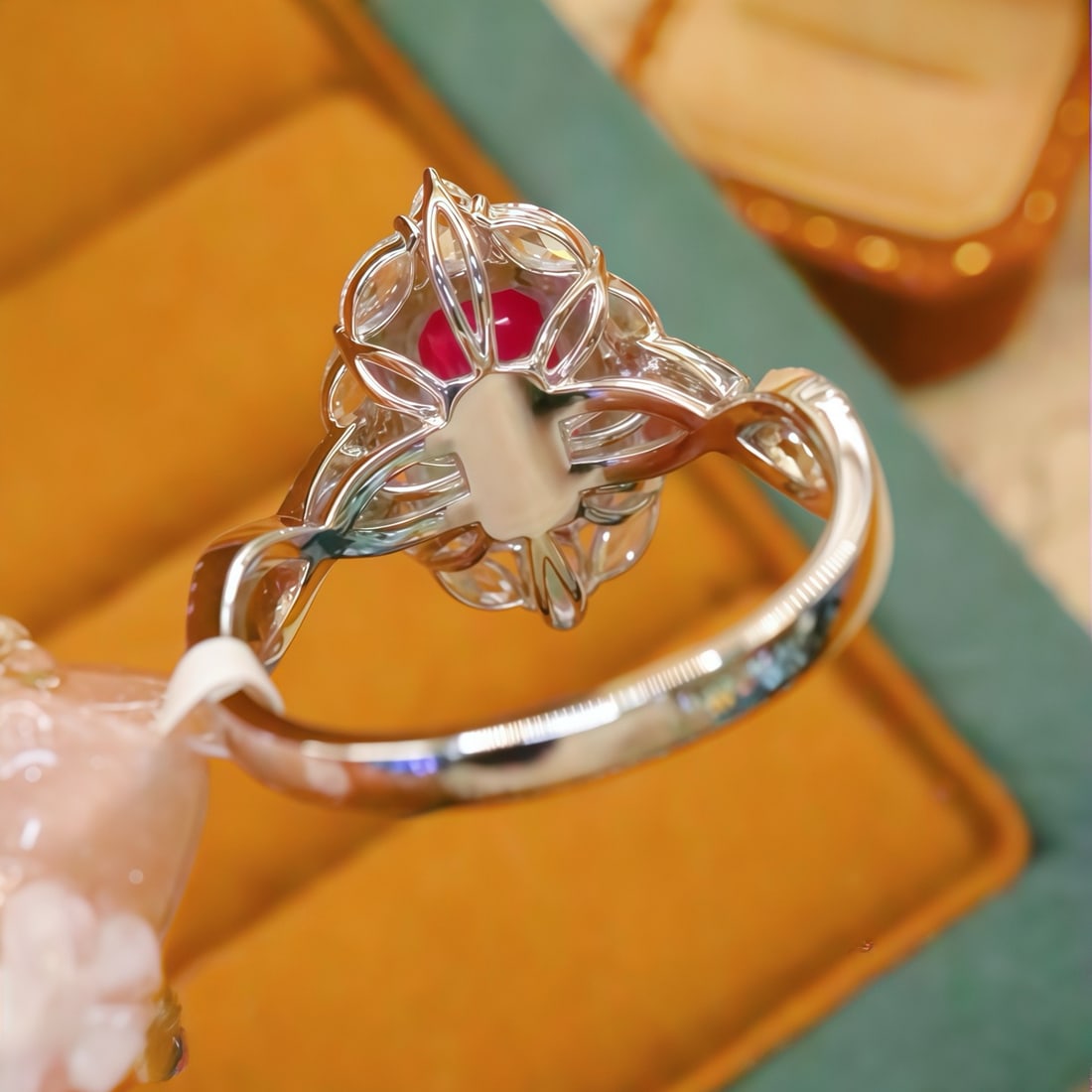 14k Gold 2.16 Ctw Natural Ruby & Diamond Ring - 4