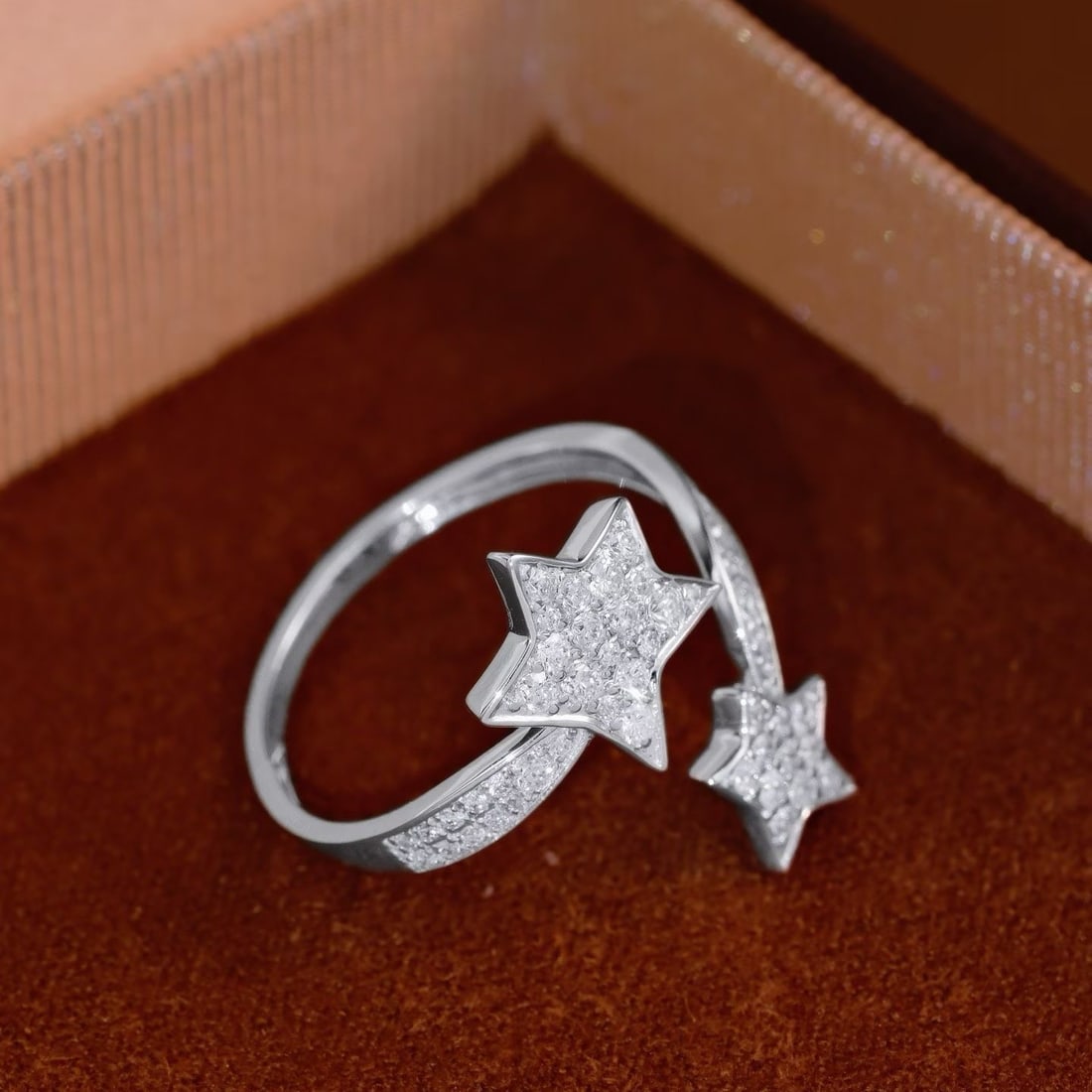 14k Gold 0.56 Ct Natural H Diamond Ring - 3