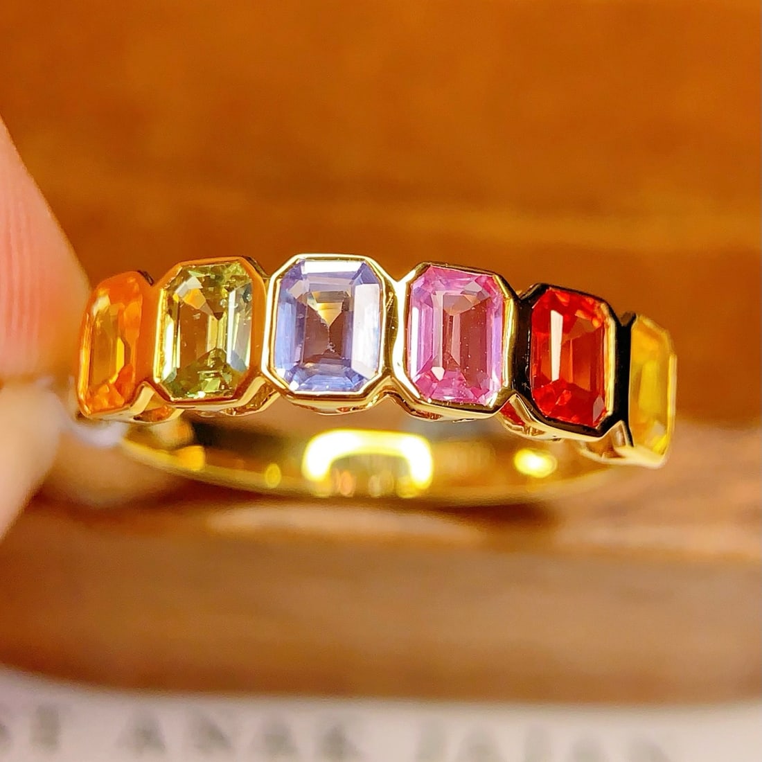 14k Gold 1.7 Ct Natural Sapphire Ring: Ref:231188349 // gold content:14k gold // ring size:7. 25us // // main gemstone:sapphire // shape:octagonal // carat weight:1. 7ct // color:color // treatment:natural // Condition: New Low Estimate: