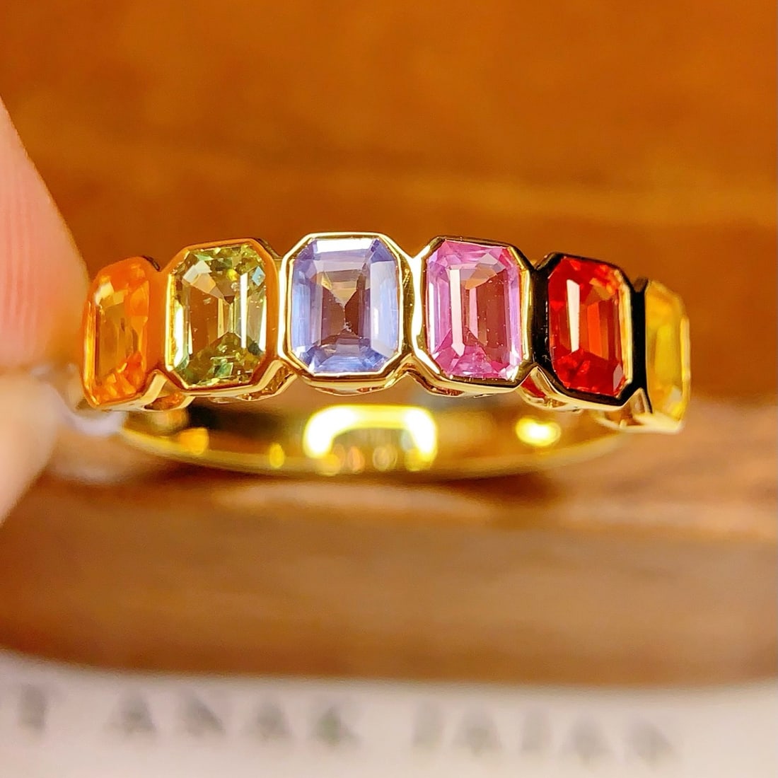 14k Gold 1.7 Ct Natural Sapphire Ring - 4