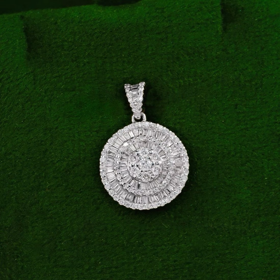 14k Gold 0.8 Ct Natural H Diamond Pendant( Without Chain ) - 4