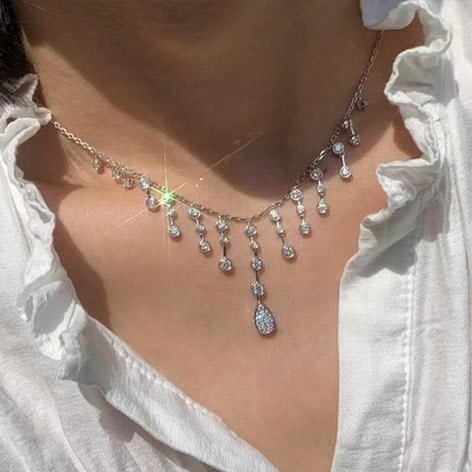 14k Gold 2.05 Ct Natural H Diamond Necklace - 8