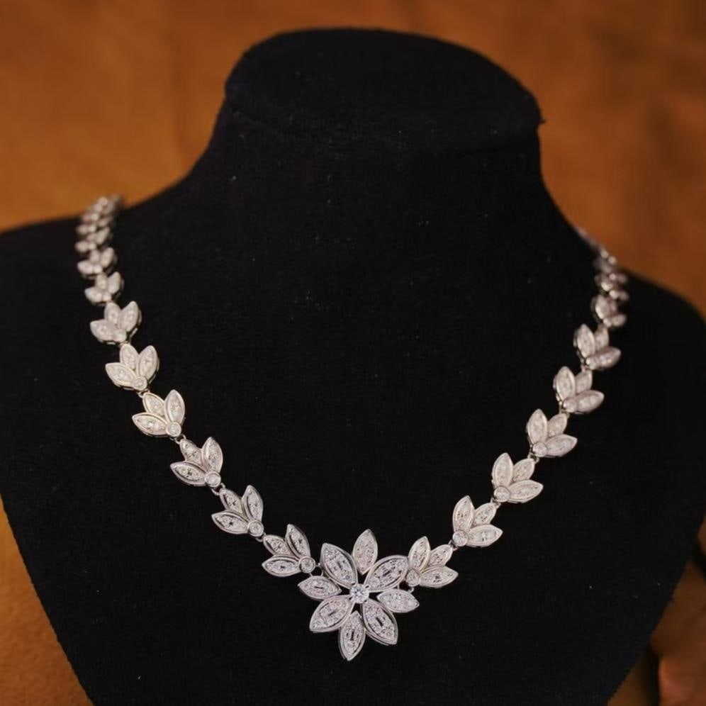 14k Gold 2.1 Ct Natural H Diamond Necklace: Ref:231189047 // gold content:14k gold // main gemstone:diamond // shape:round // carat weight:2. 1ct // clarity grade:vs-si // color:h // treatment:natural // cut grade:g // Condition: New Low