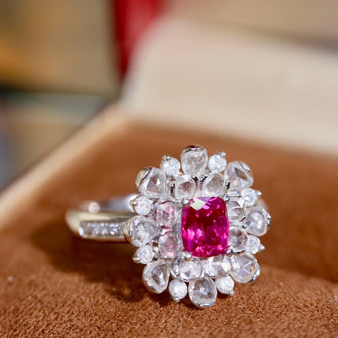 14k Gold 1.22 Ctw Natural Ruby & Diamond Ring - 2
