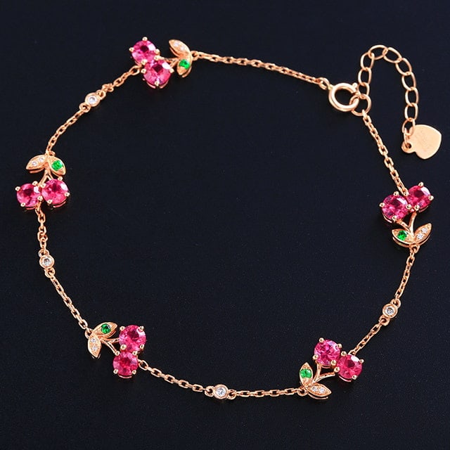 14k Gold 2.02 Ctw Natural Ruby & Diamond Bracelet - 3