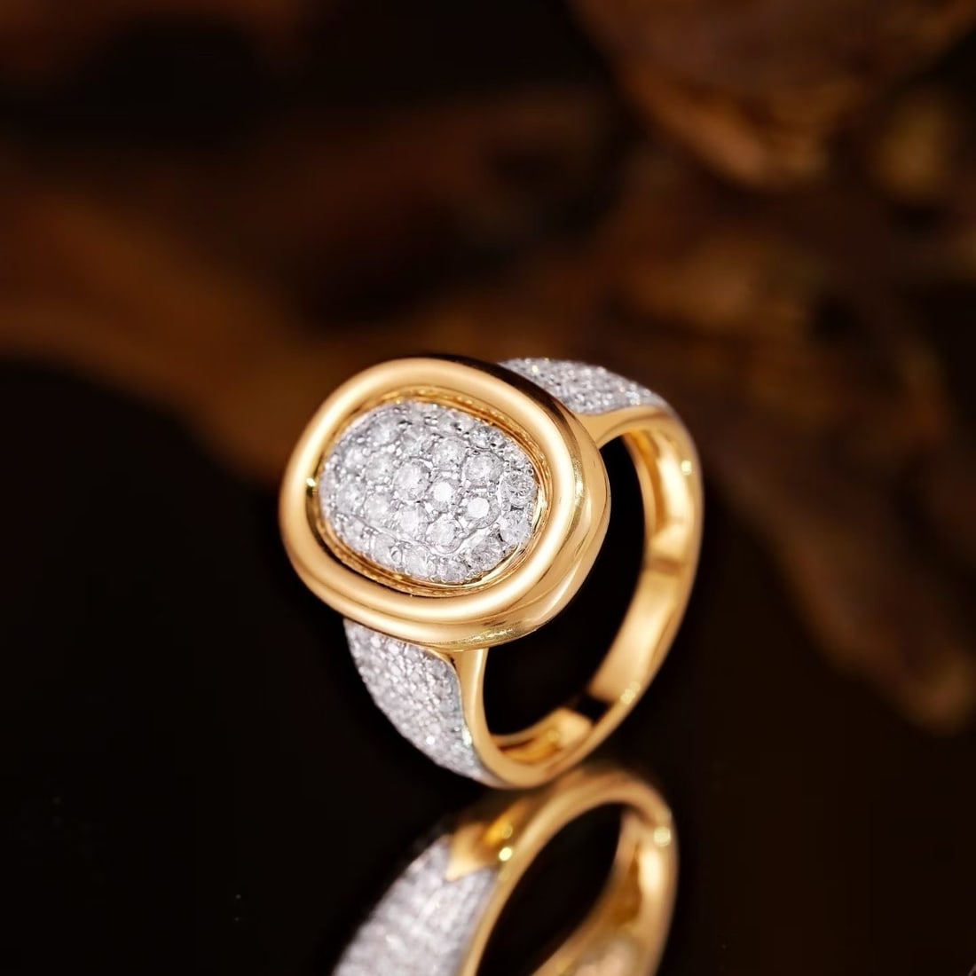 14k Gold 1.2 Ct Natural H Diamond Ring - 5
