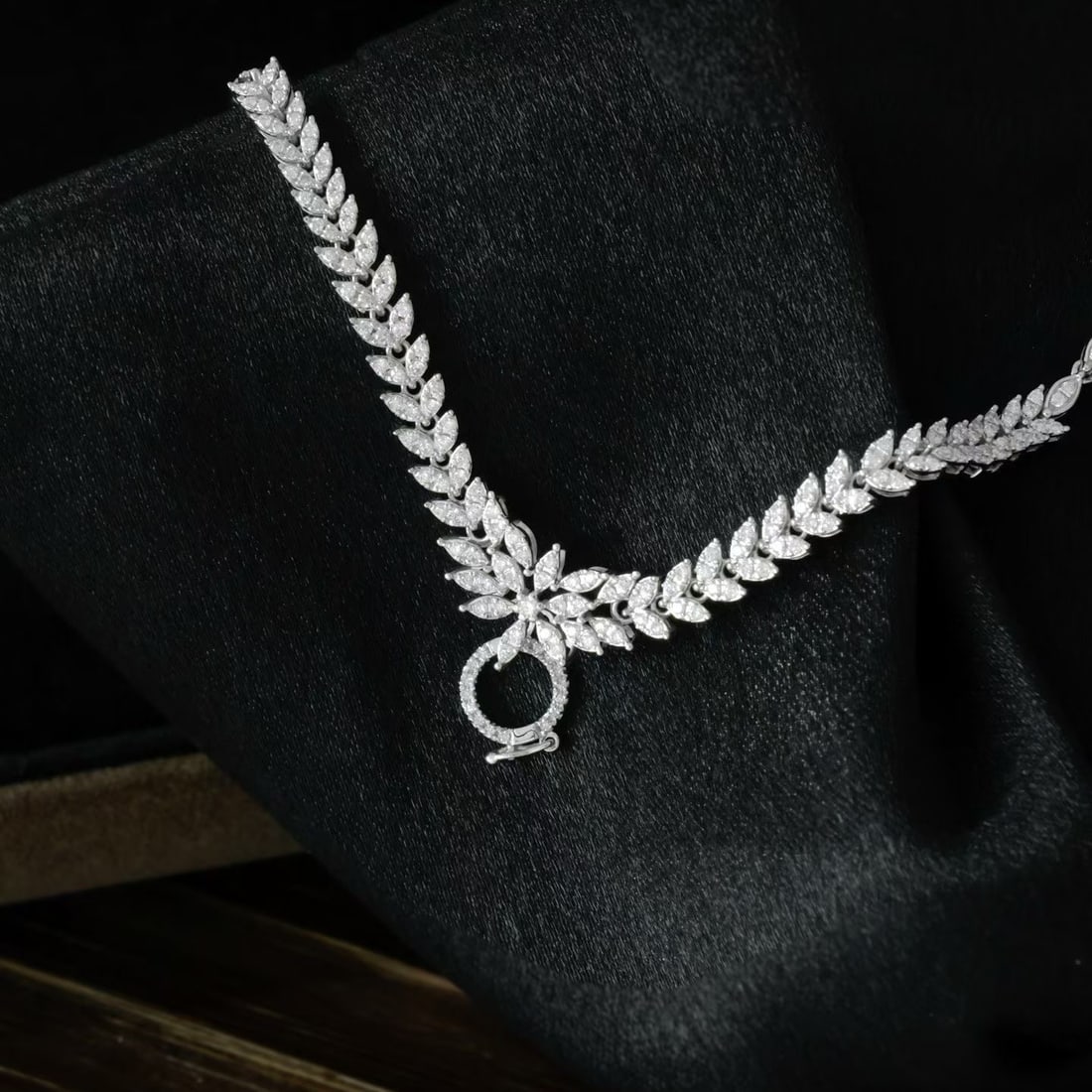 14k Gold 1.5 Ct Natural H Diamond Necklace - 2