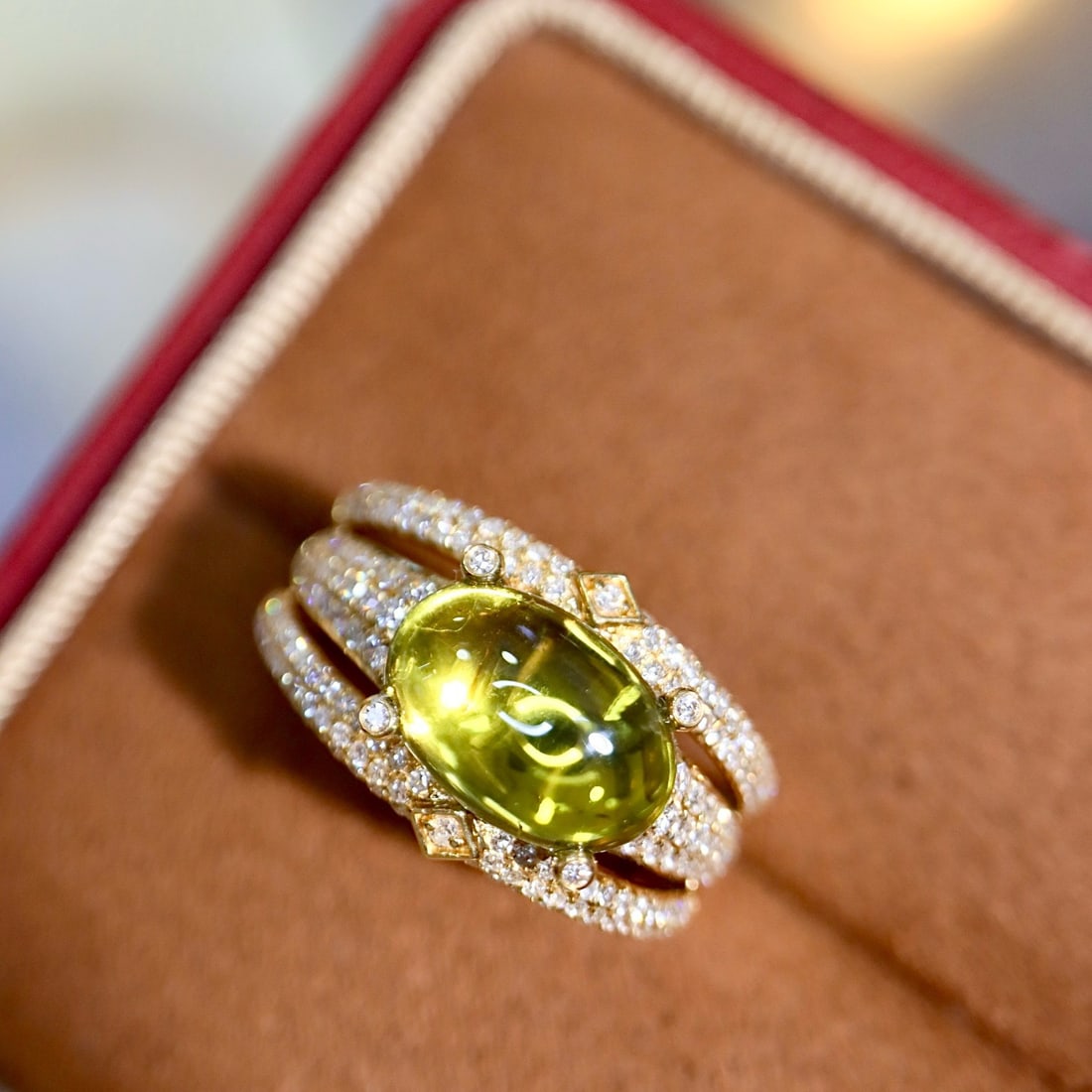 14k Gold 3.54 Ctw Natural Tourmaline & Diamond Ring - 6