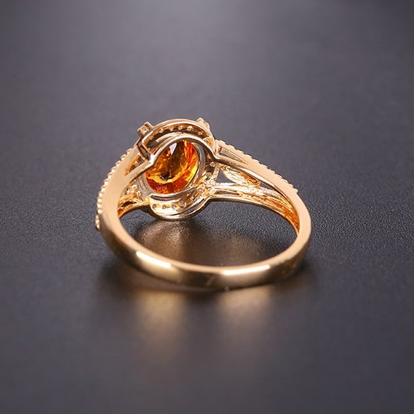 14k Gold 1.19 Ctw Natural Sapphire & Diamond Ring - 4