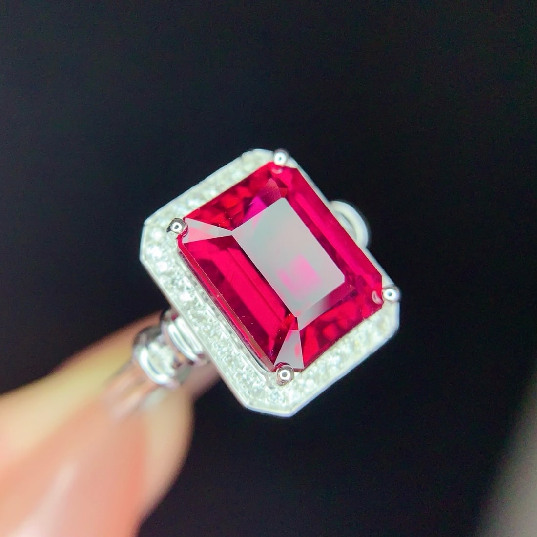 14k Gold 2.98 Ct Natural Tourmaline & Diamond Ring - 2