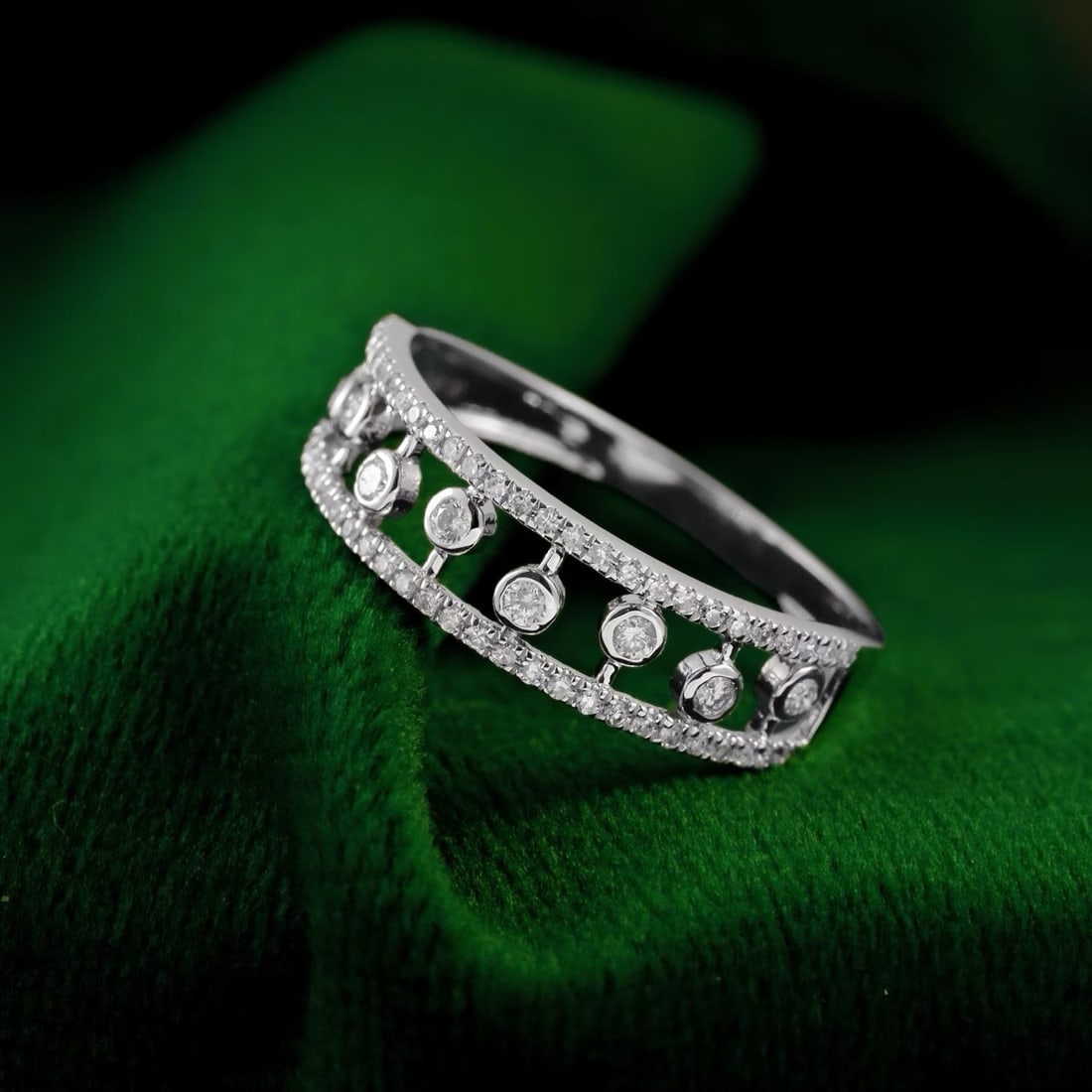 14k Gold 0.45 Ct Natural H Diamond Ring: Ref:231190328 // gold content:14k gold // ring size:7. 25us // // main gemstone:diamond // shape:round // carat weight:0. 45ct // clarity grade:vs-si // color:h // treatment:natural // cut grade:g //