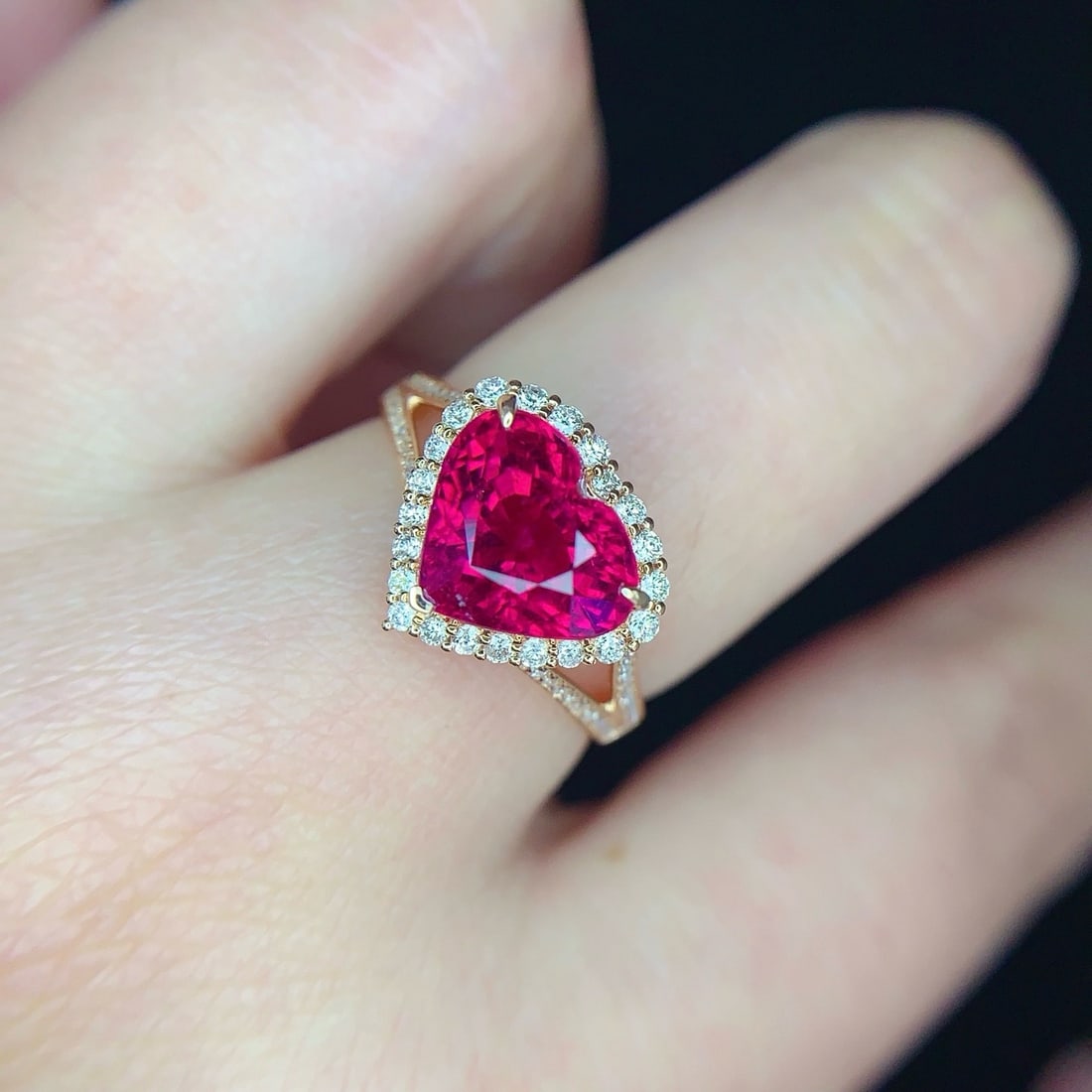 14k Gold 3 Ct Natural Tourmaline & Diamond Ring - 5