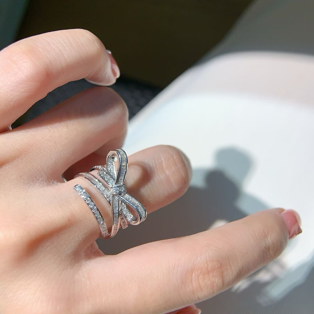 14k Gold 0.8 Ct Natural H Diamond Ring - 2