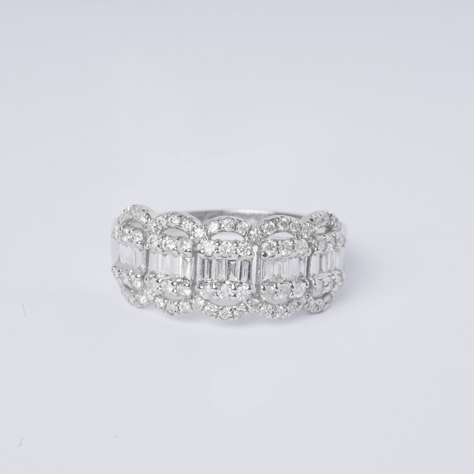 14k Gold 0.75 Ct Natural H Diamond Ring - 3